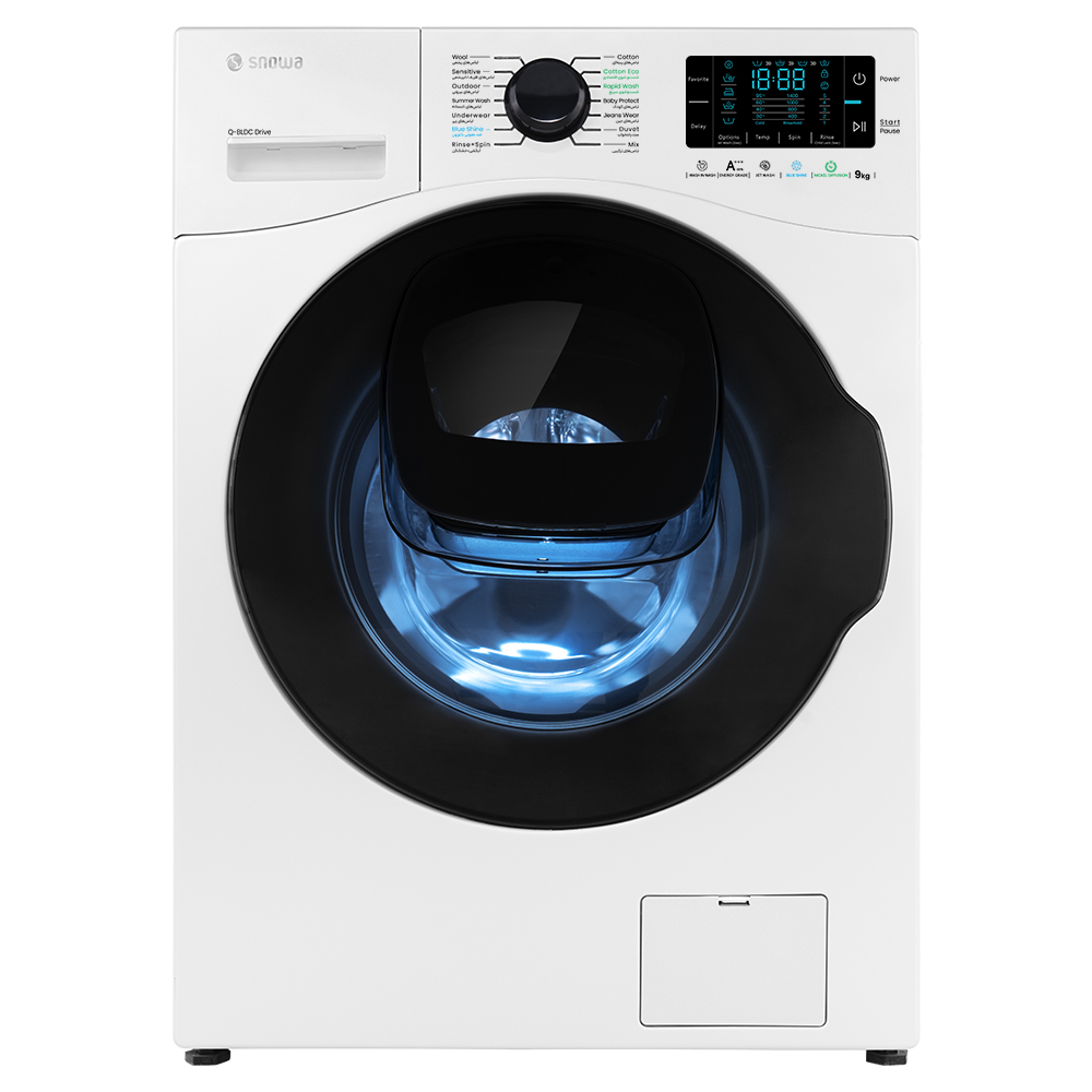 ماشین لباسشویی 9 کیلوگرم اتوماتیک اسنوا مدل SWM-F92W